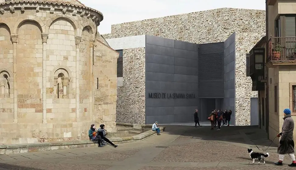 Imagen reconstruida del nuevo Museo de Semana Santa de Zamora