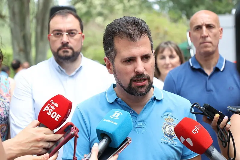 El secretario general del PSOE de Castilla y León, Luis Tudanca