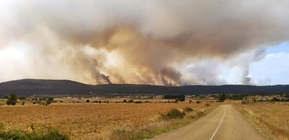 Imagen de archivo del fuego en Ferreras