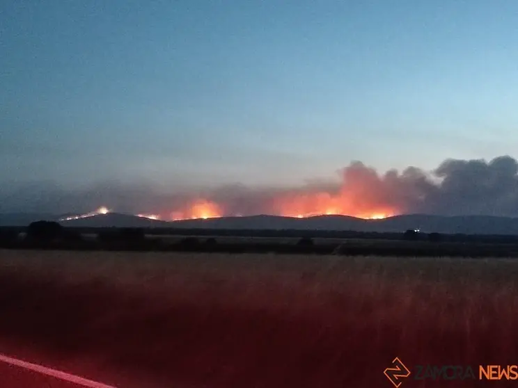 Imagen de archivo del incendio de Losacio