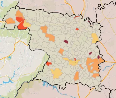 Mapa IA municipios a siete días (27 de septiembre)