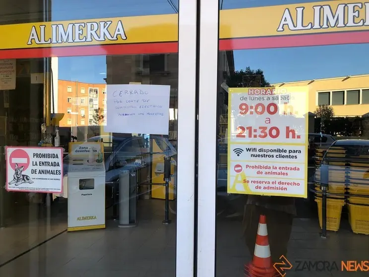 alimerka cerrado corte de luz