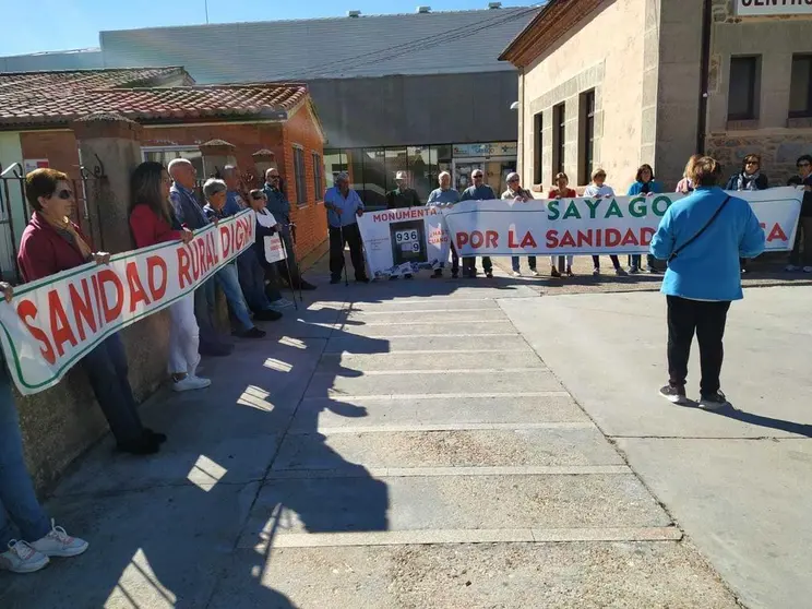 Protesta Sanidad Sayago. Fotografía: CEDIDA