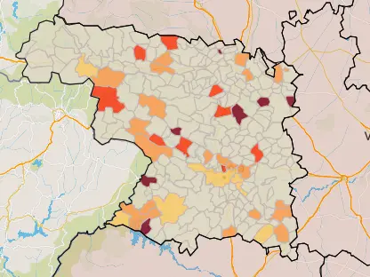 Mapa IA municipios a siete días (5 de octubre