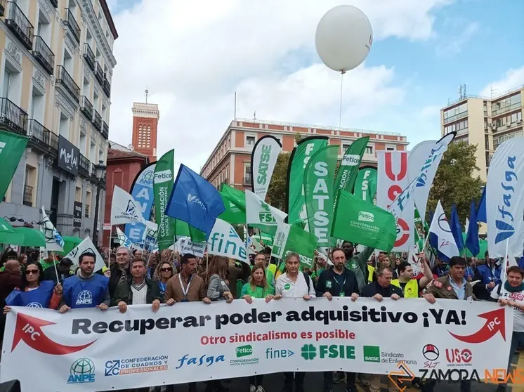 Manifestantes en Madrid