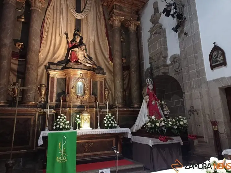 La Virgen de la Concha en la iglesia de San Fructuoso