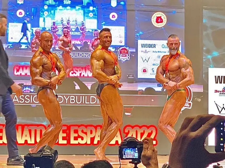 Rubén Prieto, en el Campeonato de España de Culturismo en la categoría master