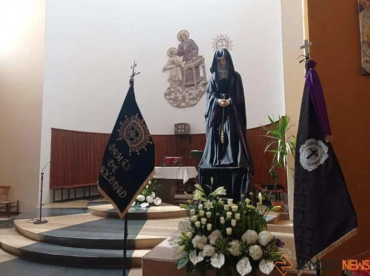 Virgen de la Soledad en la parroquia de San José Obrero