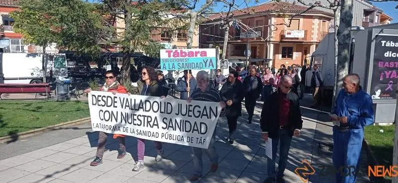 Manifestación en Defensa de la Sanidad en Tábara