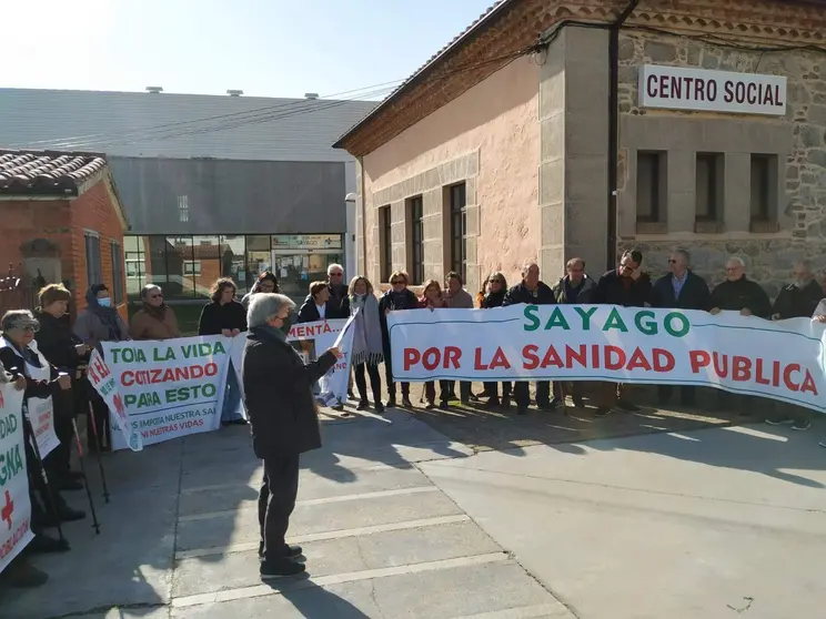 Protesta sanidad Sayago. Fotografía: CEDIDA