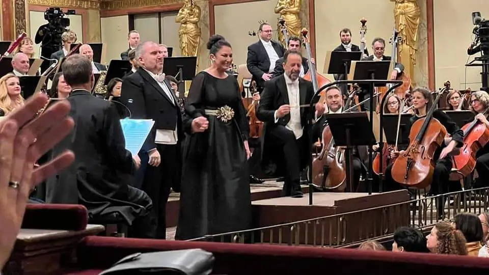 Luis Santana durante su actuación en el Musikverein de Viena