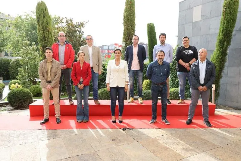 Ana Sánchez e Iñaki Gómez en una reciente reunión de secretarios de organización del PSOECyL