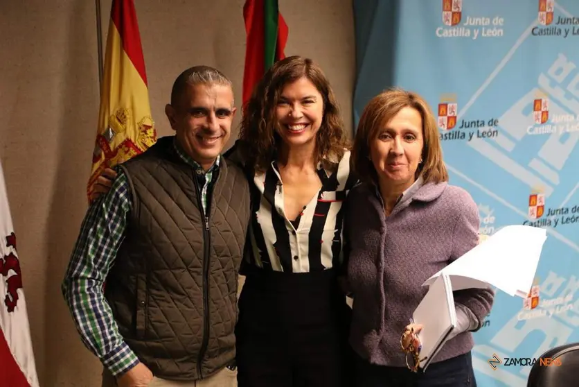 Clara San Damián durante su despedida como delegada territorial de la Junta en Zamora