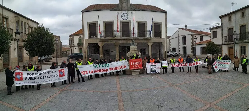 Protesta Sanidad Sayago. Fotografía: CEDIDA