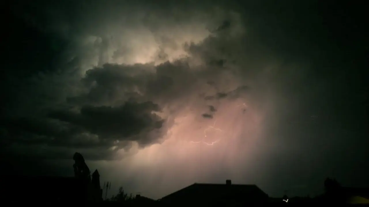 Una de las tormentas registradas en la provincia, Foto de archivo