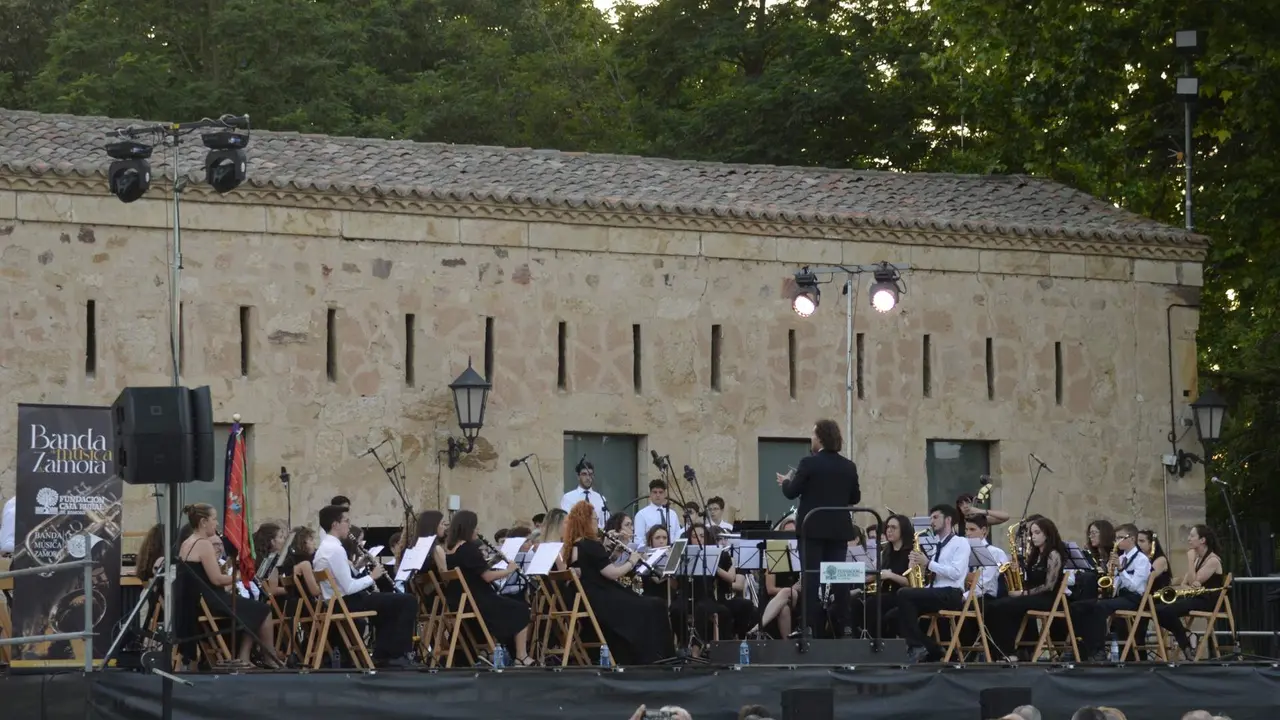 Concierto de la Banda de Zamora. imagen de archivo