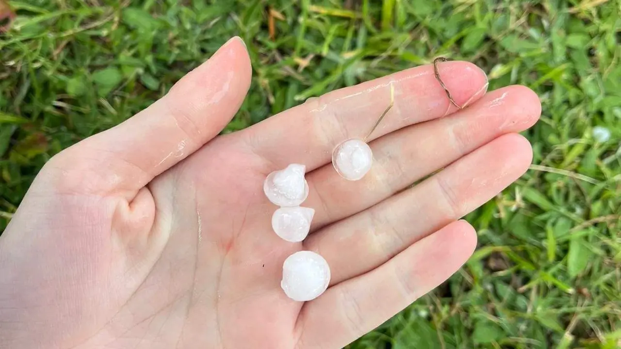 Granizo en el Tera. Imagen de archivo