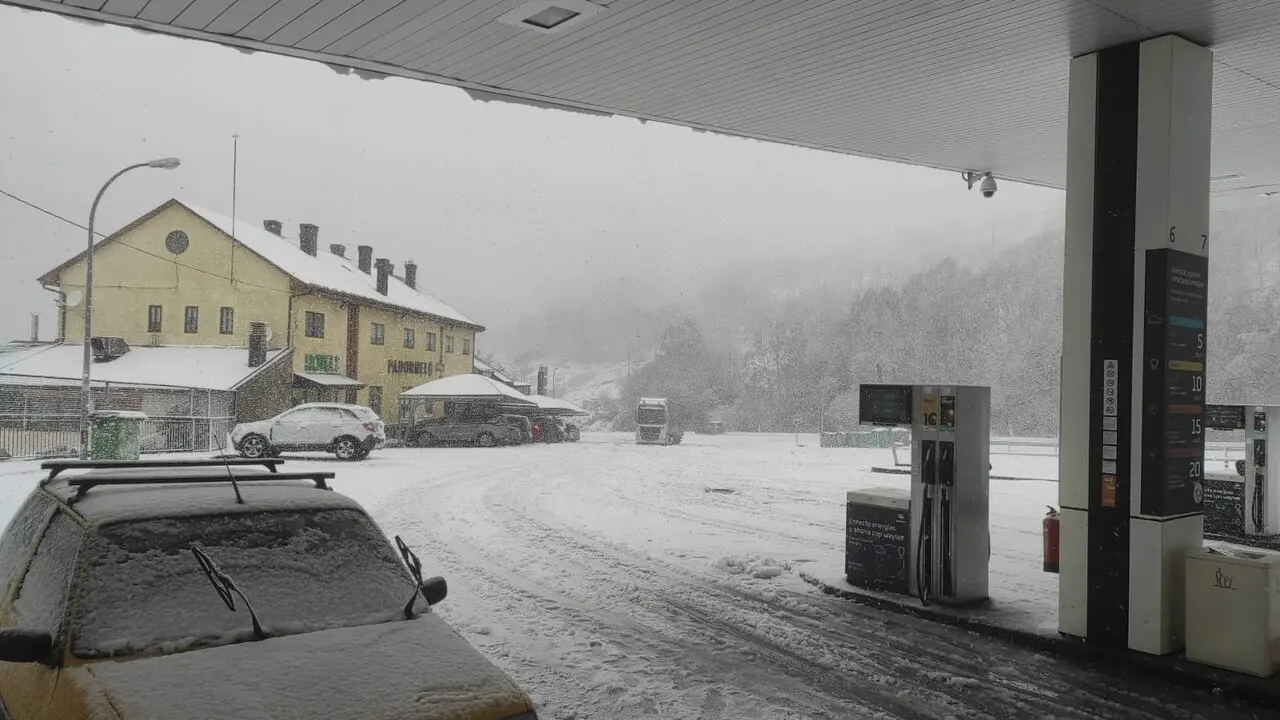 Nieve en Padornelo. Imagen de archivo