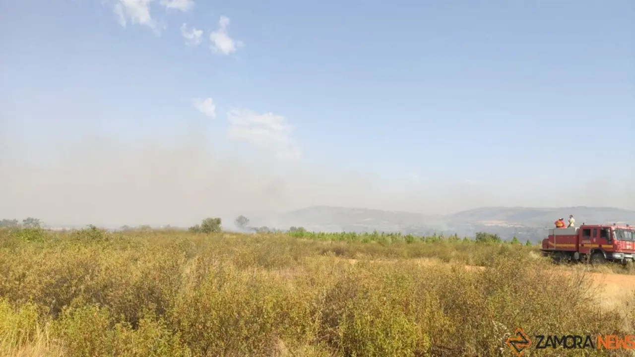 Imagen de archivo de un incendio en Zamora