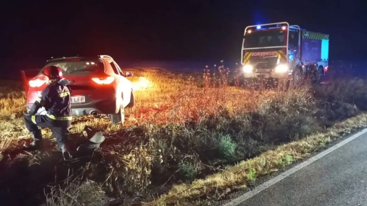 accidente de coche en Zamora. imagen de archivo