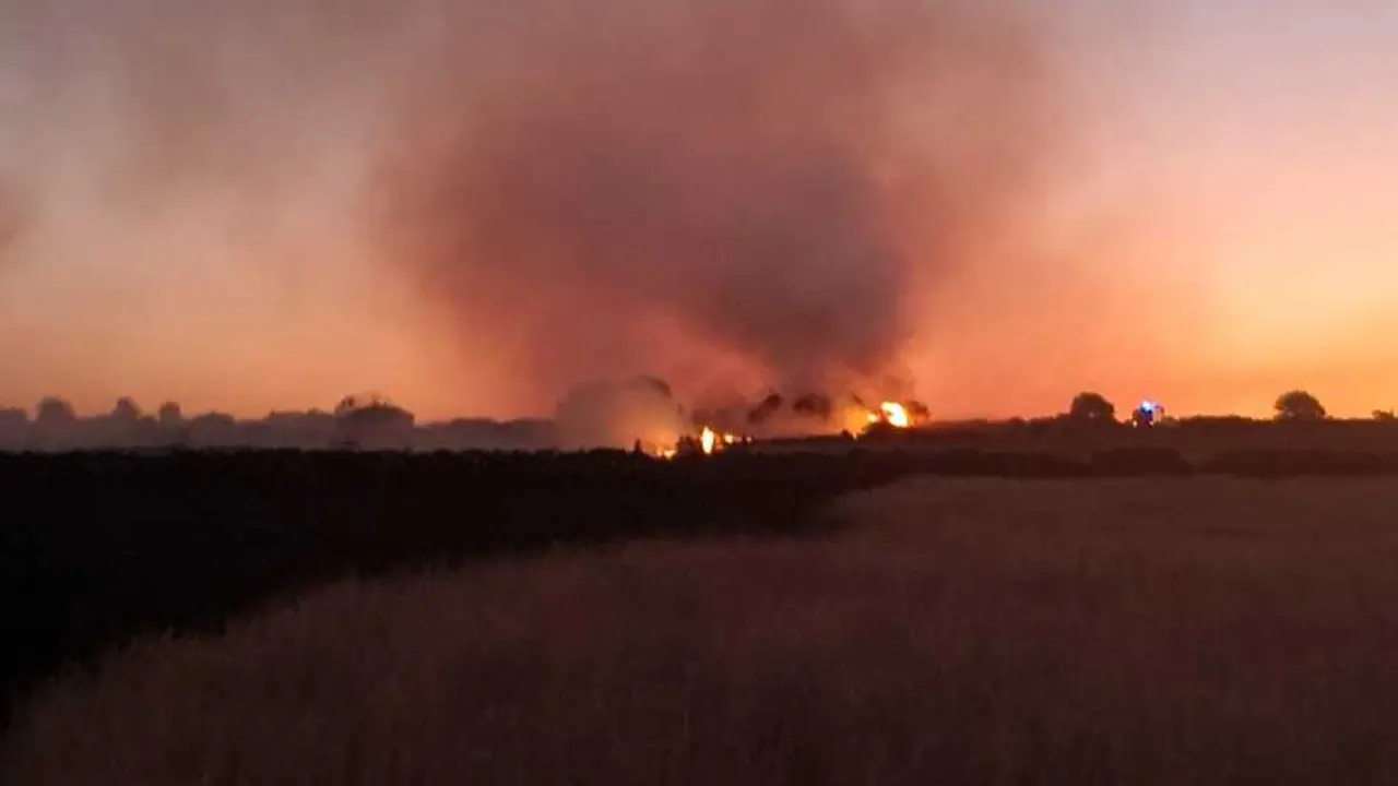 incendio Sayago. imagen de archivo