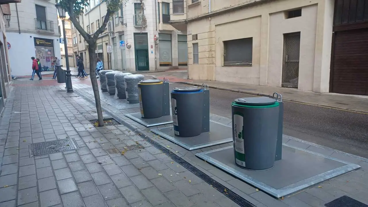 contenedores soterrados en calle San Pablo