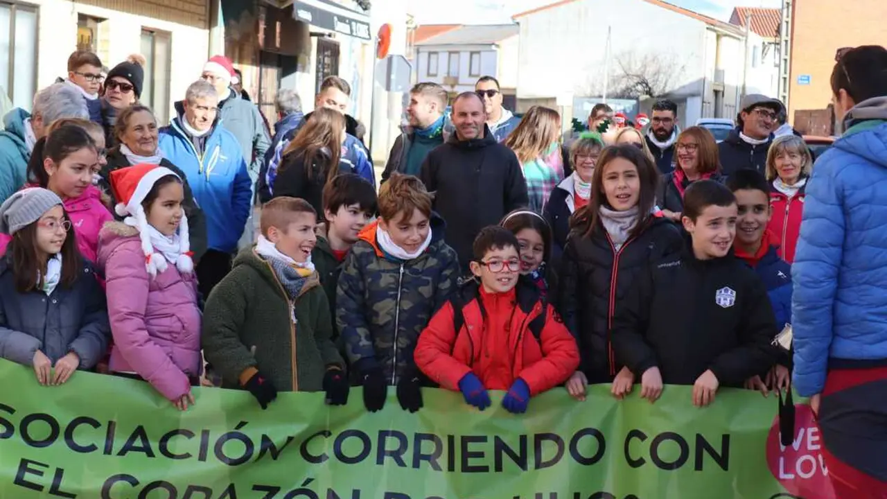 marcha solidaria en Quiuelas de Vidriales. IMAGEN RRSS