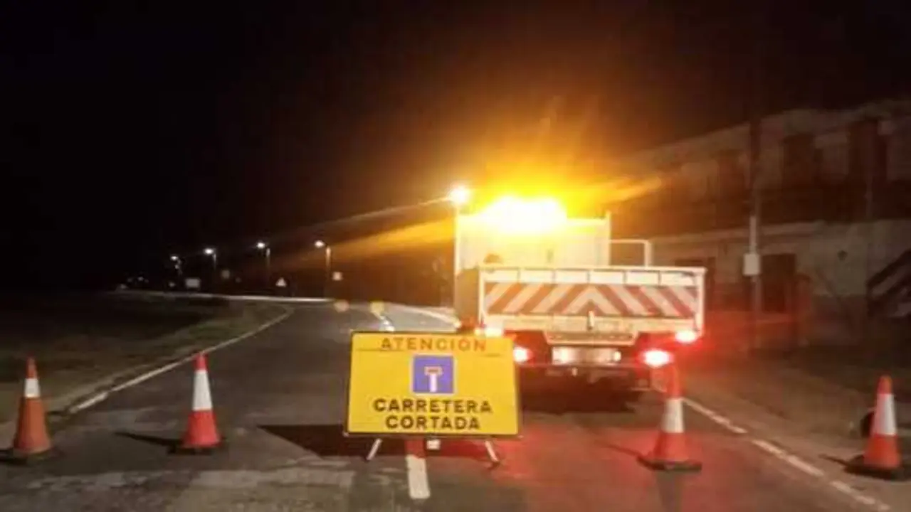 carretera cortada
