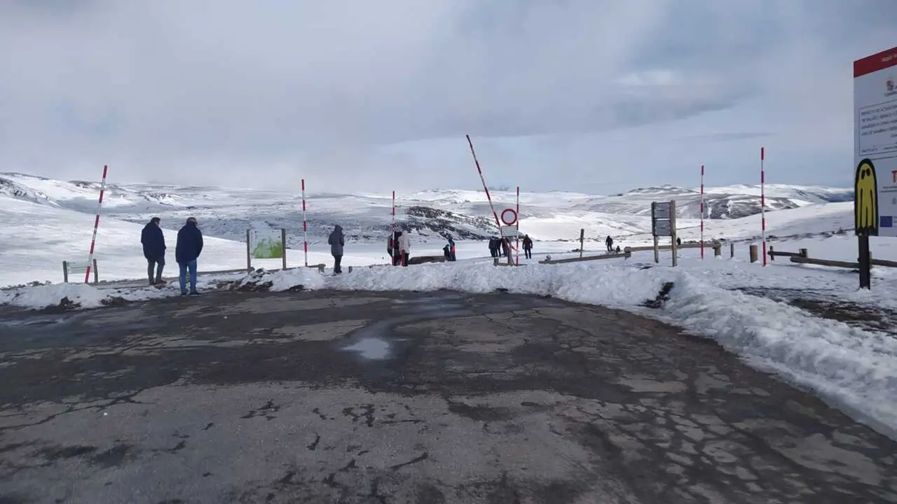 Nieve en Sanabria. Imagen de archivo