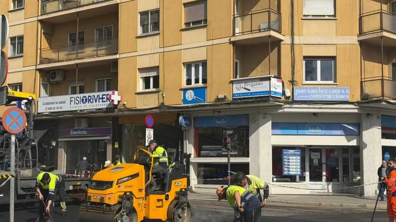 Obras de asfaltado centro de Zamora _5