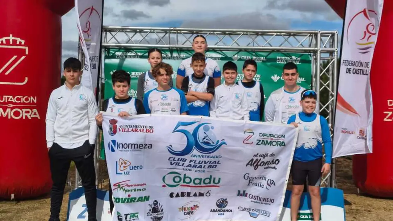 Equipo Cto CyL Invierno 5000 m Club Fluvial Villaralbo