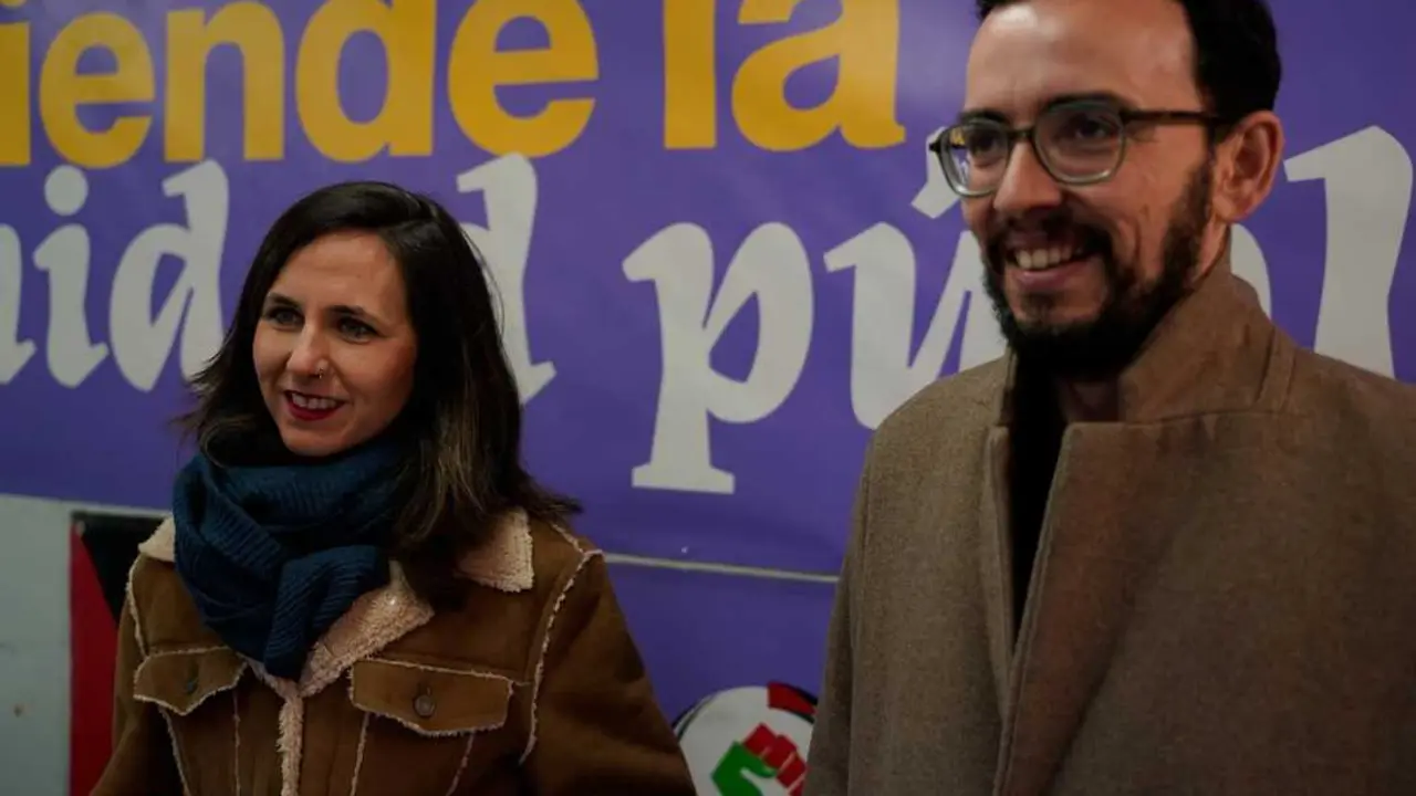 Miguel &Aacute;ngel Llamas y Ione Belarra PODEMOS