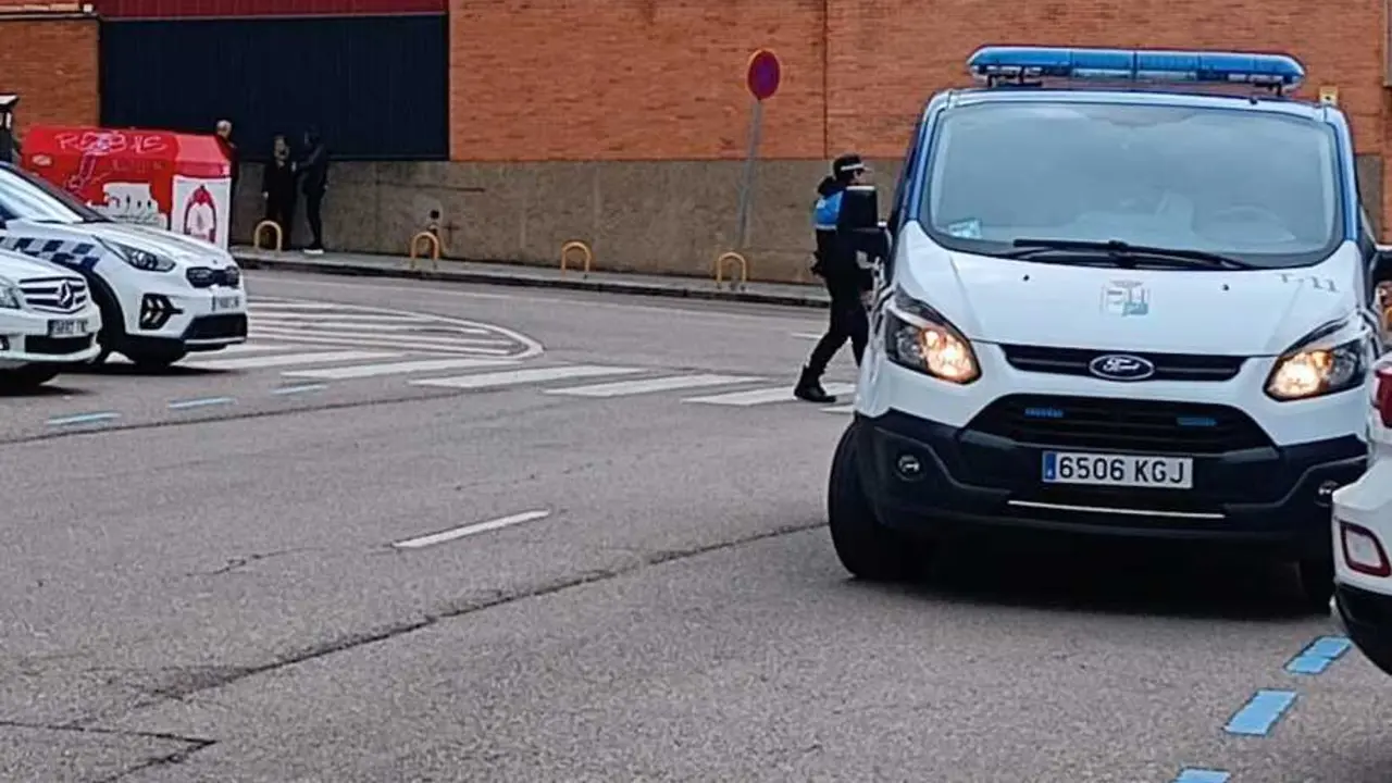 furg&oacute;n polic&iacute;a municipal en el atropello de la Plaza de Toros