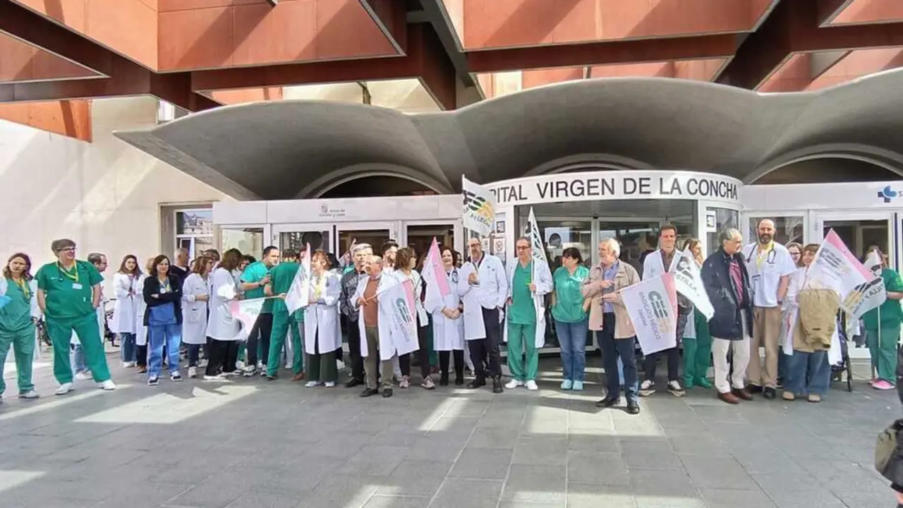 Huelga de m&eacute;dicos Zamora 