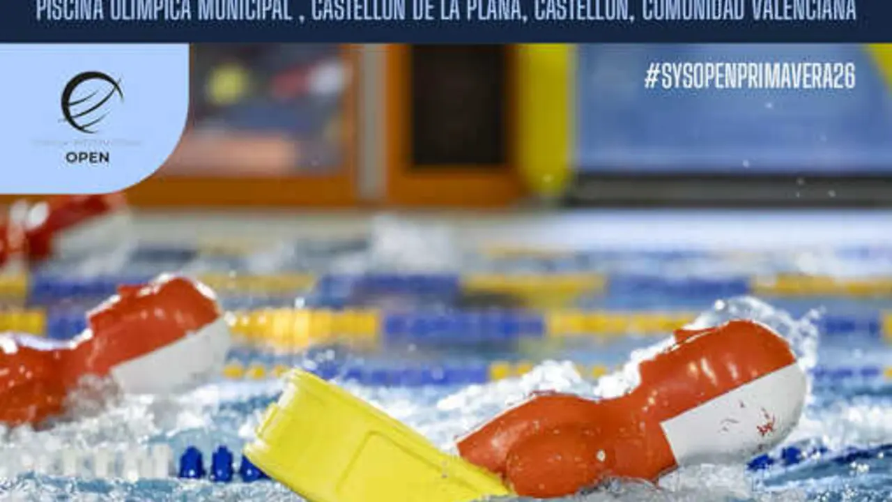 Cartel del XIV Spanish Open y XL Campeonato de Primavera Juvenil, J&uacute;nior y Absoluto de Salvamento y Socorrismo.