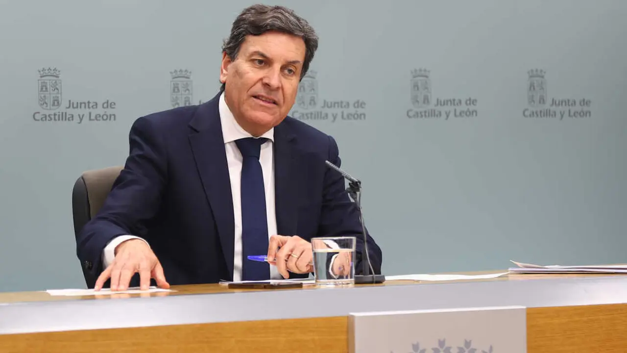 Carlos Carriedo en la rueda de prensa posterior al Consejo de Gobierno