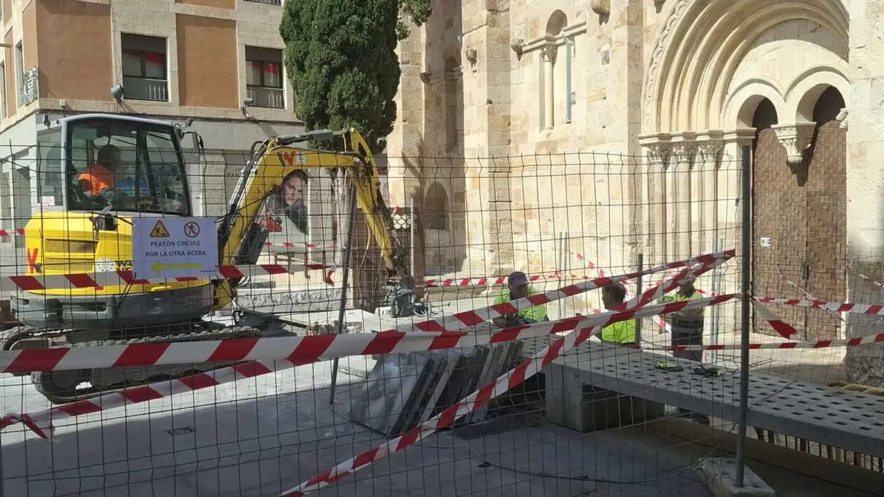 Obras en la iglesia Santiago el Burgo