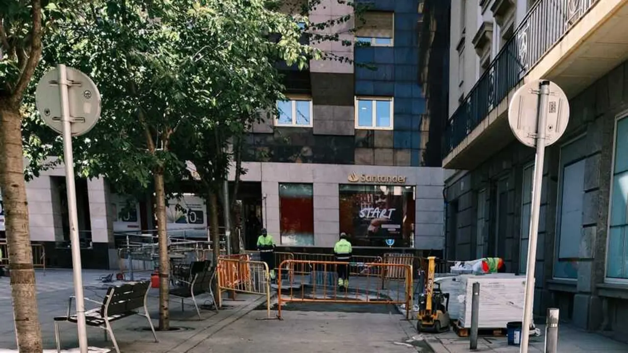 Trabajadores en una de las obras de la ciudad