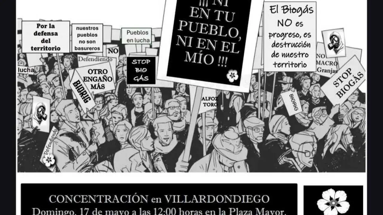 Cartel concentraci&oacute;n en Villardondiego