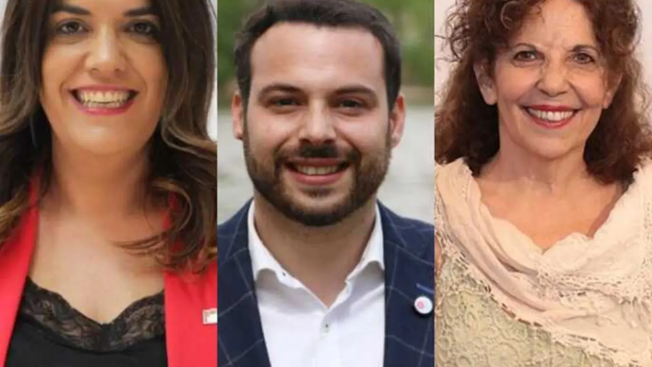 Sandra Veleda, Eloy Tom&eacute; y Laura Rivera
