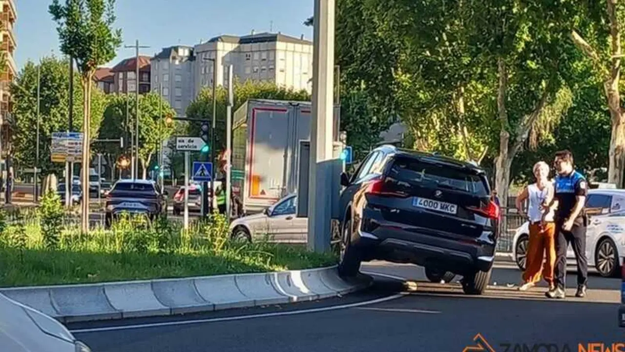 Accidente en la rotonda