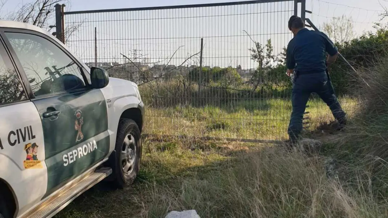 operativo de b&uacute;squeda en Burganes de Valverde