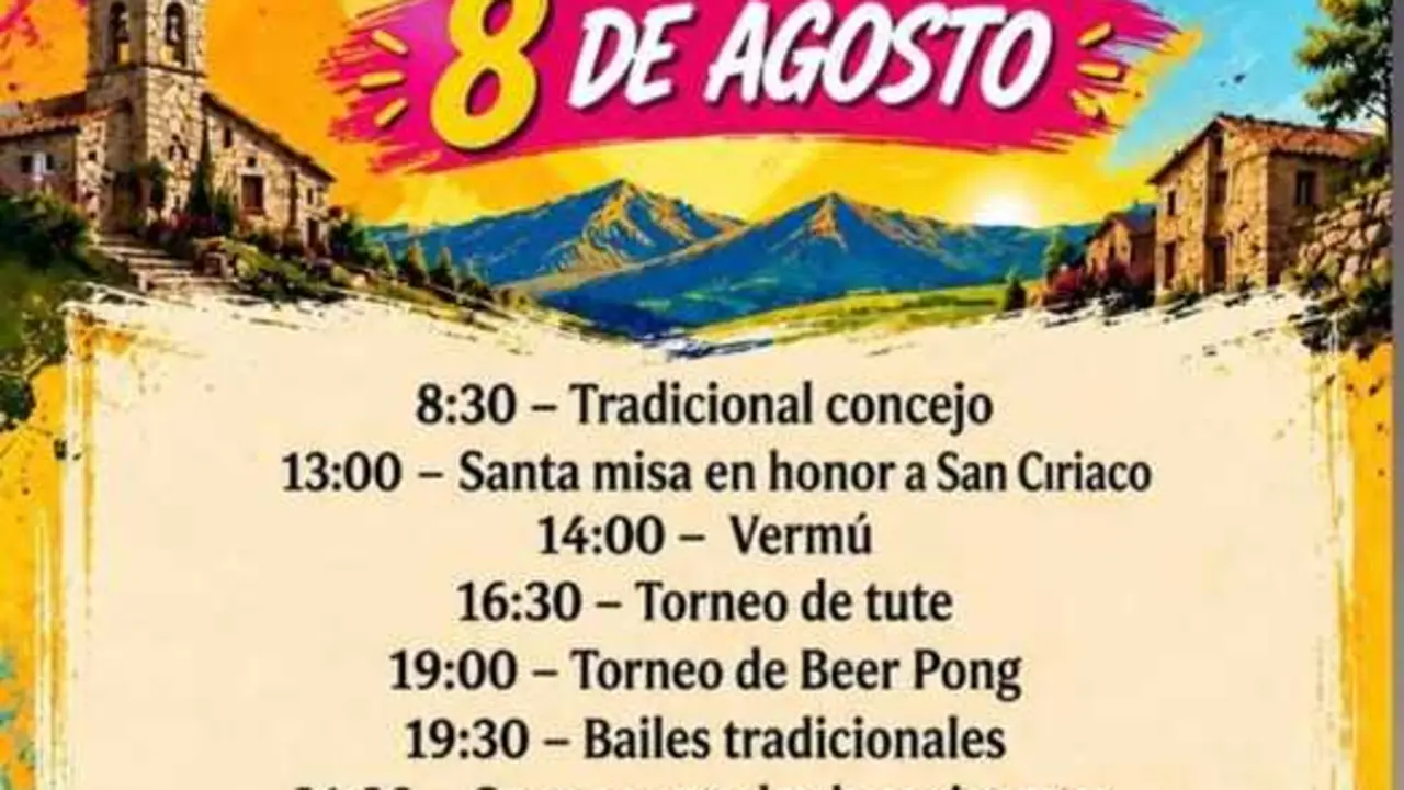 cartel fiestas de Villarino Tras la Sierra