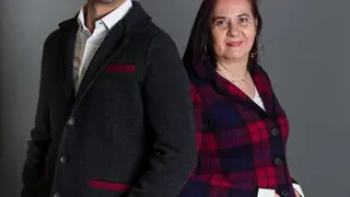 Los hermanos Manoli y Raúl Escudero