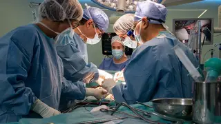 Sanitarios en el quirófano