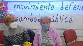 La médico Nieves Turiel y la vecina de Monumenta, Pruden Garrote