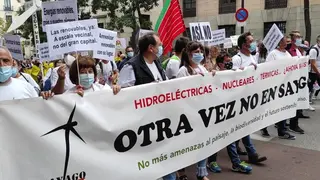 Manifestación contra la invasión de las renovables. CEDIDA