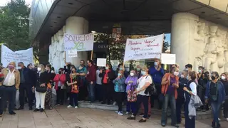 Protesta de los vecinos de El Perdigón, San Marcial y Tardobispo