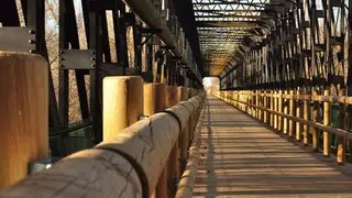 Foto de la Asociación Ferroviaria Zamorana sobre la Vía de la Plata