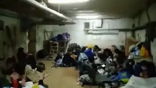 Ucranianos en un bunker